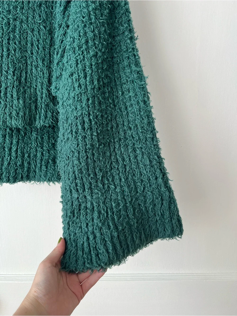 Free People Canyon Fuzzy Pullover Sweater In Green